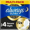 Always Ultra Egészségügyi betét, Secure Night (72 db) Always Ultra Egészségügyi betét, Secure Night (72 db)