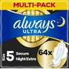 Always Ultra Egészségügyi betét, Secure Night Extra (64 db) Always Ultra Egészségügyi betét, Secure Night Extra (64 db)
