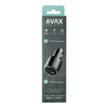 Avax CC680B CARLY+ 140W Autós töltő, fekete Avax CC680B CARLY+ 140W Autós töltő, fekete