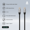 Avax CB302G Steely Type C -Type C kabel, 60 W, 1,5 m Avax CB302G Steely Type C -Type C kabel, 60 W, 1,5 m