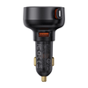 Baseus Enjoyment Pro 55W, USB Type-A autós gyorstöltő, iPhone automata behúzós kábellel