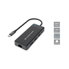 Conceptronic Notebook Dokkoló - DONN14G (Bemenet: USB-C, Kimenet: 2xHDMI+USB-C PD:100W+3xUSB-A+RJ-45, fekete)