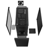 DeepCool Számítógépház - CH510 (fekete, ablakos, 1x12cm ventilátor, Mini-ITX / Micro-ATX / ATX / E-ATX, 2xUSB3.0)