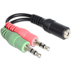 Delock Headset Stereo jack 1x 3.5mm - 2x 3.5mm (65459)