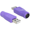 Delock USB-A male - PS2 female átalakító (65461) Delock USB-A male - PS2 female átalakító (65461)