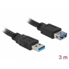 Delock 85057 USB 3.0 Hosszabbító kábel, 3m Delock 85057 USB 3.0 Hosszabbító kábel, 3m