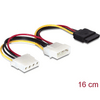 Delock 60103 4 tűs apa - SATA 15 tűs anya + 4 tűs anya tápkábel