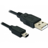 Delock USB 2.0 Type-A - USB mini-B kábel, 70cm (82396)
