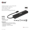 Club3D CSV-1596 USB Gen1 Type-C, 6-in-1 Hub, HDMI 8K30Hz-4K120Hz, 2xUSB Type-A, RJ45, 2xUSB Type-C