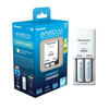 Panasonic eneloop K-KJ50MCD20E akkumulátor töltő + 2000mAh AA akkumulátor, 2 db