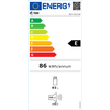 Egyajtós hűtőszekrény, fehér, 93l