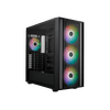 Cooler Master MasterBox 600 edzett üveg számítógépház négy ARGB ventilátorral fekete Cooler Master MasterBox 600 edzett üveg számítógépház négy ARGB ventilátorral fekete