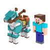 Mattel Minecraft figuraszett - Steve és a páncélozott ló (HDV39) Mattel Minecraft figuraszett - Steve és a páncélozott ló (HDV39)
