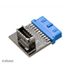 KAB Akasa - USB3.1 - 19-pin motherboard header - AK-CBUB51-BK KAB Akasa - USB3.1 - 19-pin motherboard header - AK-CBUB51-BK
