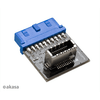 KAB Akasa - USB3.1 - 19-pin motherboard header - AK-CBUB51-BK KAB Akasa - USB3.1 - 19-pin motherboard header - AK-CBUB51-BK