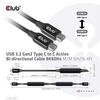 Club3D CAC-1535 USB 3.2 Gen2 Type C kábel, 8K60Hz, 5m Club3D CAC-1535 USB 3.2 Gen2 Type C kábel, 8K60Hz, 5m