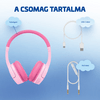 Lamax BaseKid1 Bluetooth gyerek fejhallgató, pink (LXOHMBAKI01PA)