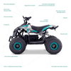 LAMAX eFalcon ATV50M Blue quad