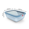Tefal OneClick Négyszögletű tároló, 2,3l, kék (N1211310) Tefal OneClick Négyszögletű tároló, 2,3l, kék (N1211310)