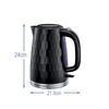 Russell Hobbs 26051-70 Honeycomb vízforraló, fekete Russell Hobbs 26051-70 Honeycomb vízforraló, fekete