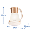 Calm kettle üveg vízforraló, 2400W