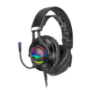 Rampage Fejhallgató - RM-K18 DOUBLE BLACK (7.1, mikrofon, USB, hangerőszabályzó, nagy-párnás, fekete)
