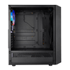 Everest Számítógépház -  FLAT MESH (fekete; plexi; ATX; alsó táp; 4x120mm; 1xUSB3.0 + 2xUSB2.0, I/O; porszűrő)