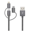 Skross Steel Line 3in1 (Micro/Type-C/Lightning) USB kábel, 1 m Skross Steel Line 3in1 (Micro/Type-C/Lightning) USB kábel, 1 m