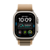 Apple Watch Ultra 4, Natúr titán tok, Sivatagszín alpesi pánt, S (MJAE4QH/A)