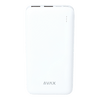 Avax PB104W Lighty 10.000mAh Powerbank, fehér Avax PB104W Lighty 10.000mAh Powerbank, fehér
