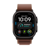 Apple Watch Ultra 4, Fekete titán tok, Burgundy alpesi pánt, L (MJC24QH/A)