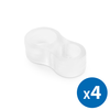 Ajtóütköző kilincsre átlátszó 4db/csomag