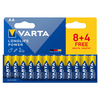 Varta Longlife Power AA LR06 Ceruzaelem, 8+4 db Varta Longlife Power AA LR06 Ceruzaelem, 8+4 db