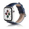 Gigapack Apple Watch Series/Ultra Bőr hatású szilikon pótszíj, sötétkék (142793)