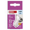 Emos ZQ8E19 Classic MR16 GU10 3 W LED izzó, ezüst Emos ZQ8E19 Classic MR16 GU10 3 W LED izzó, ezüst