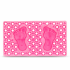 Fürdőszobai csúszásgátló rózsaszín láb