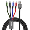 Baseus Rapid 4-in-1 USB kábel, 1.2m, fekete (CA1T4-B01)