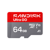 SanDisk Ultra Go MicroSDXC kártya, 64GB (SDSQUGN-064G-GN6MN)