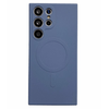 Samsung S23 mágneses szilikon tok, Kék