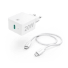 Hama 201620 Lightning-USB-C adatkábel + 20W hálózati töltő Hama 201620 Lightning-USB-C adatkábel + 20W hálózati töltő