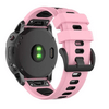 Gigapack Garmin Epix Pro/Fenix 20mm Szilikon Pótszíj, rózsaszín/fekete (149187)