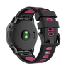 Gigapack Garmin Epix Pro/Fenix 20mm Szilikon Pótszíj, fekete/rózsaszín (149184)