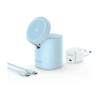 Anker PowerWave Mag-Go 2in1 Vezeték nélküli töltő, kék (B2568331) Anker PowerWave Mag-Go 2in1 Vezeték nélküli töltő, kék (B2568331)