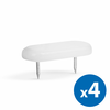 Műa bútor csúszótalp szeges fehér 4db/cs