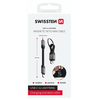 Swissten kábel kulcstartó, USB-C/lightn