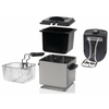 Mini olajsütő hideg zónával, 1000W, inox
