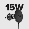 SBS Circle MagSafe 15W Autós tartó, fekete (TESUPPMAG15WVENT)
