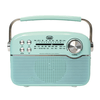 Trevi RA 7F50 BT Hordozható vintage napelemes rádió, tiffany zöld Trevi RA 7F50 BT Hordozható vintage napelemes rádió, tiffany zöld