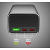 SBS Powerbank 10000 mAh 35W LCD fekete