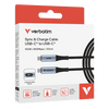 Verbatim Sync & Charge 100W USB-C Kábel kijelzővel, 120 cm (31848) Verbatim Sync & Charge 100W USB-C Kábel kijelzővel, 120 cm (31848)